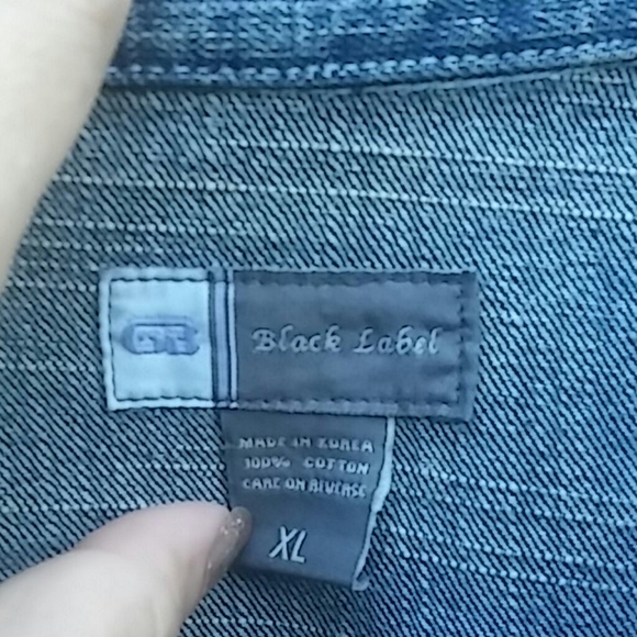 Black Label/long sleeve/ Jean Jacket - Picture 5 of 8